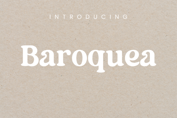 Baroquea: A Bold Serif for Creative Projects