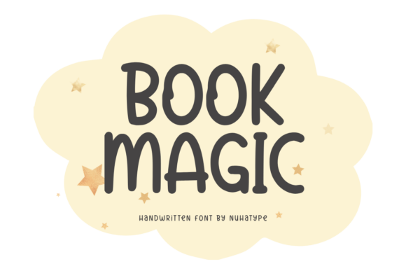 Book Magic Typeface: A Minimalist Handwritten Font for Small Business Branding