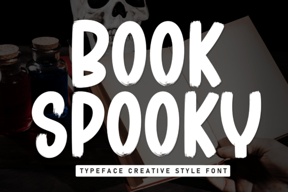 Book Spooky Display Font for Clean and Friendly Marketing Graphics