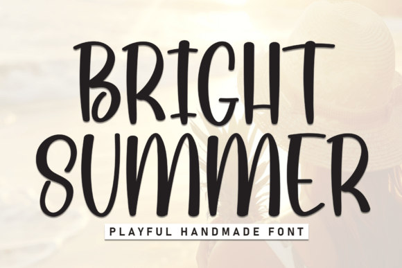 Bright Summer: A Playful Handmade Font for Editorial Design