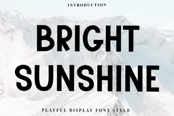 Bright Sunshine Font for Festive Design