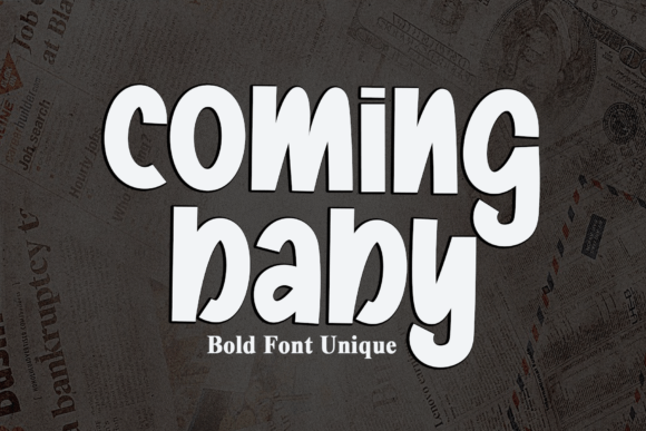 Coming Baby Display Font for Clean Digital Branding and Web Headlines