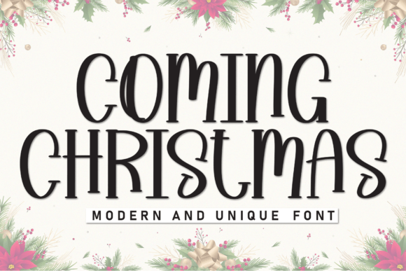Coming Christmas Font for Business