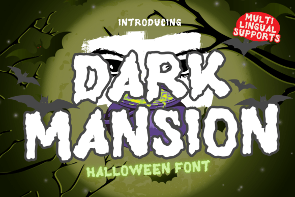 Dark Mansion Font for Halloween Design
