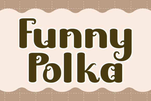 Funny Polka Font for Creative Makers