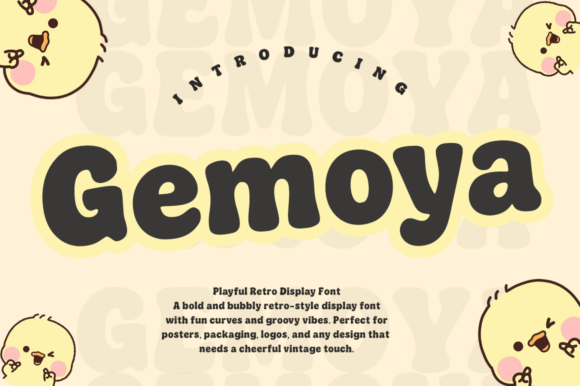 Gemoya: A Bold Display Font for Creative Campaigns