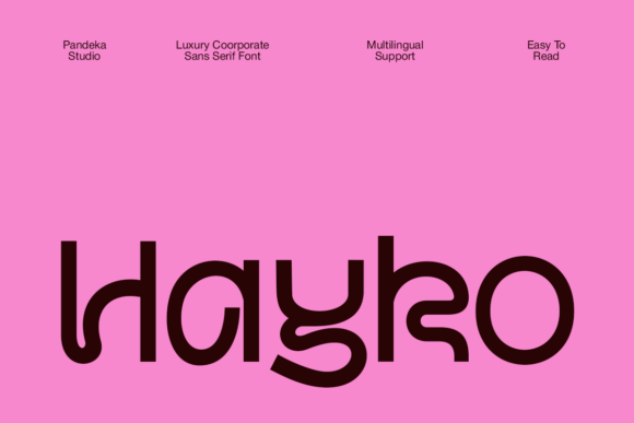 Hayko: A Bold Font for Business Branding