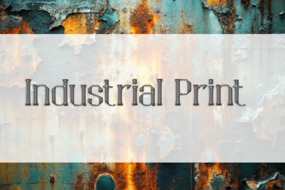 Industrial Print Font Review