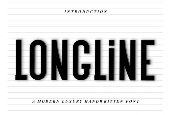 Longline Font: A Festive Display Typeface for Small Business Branding