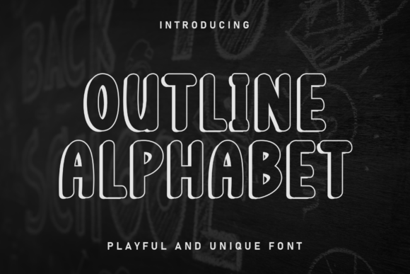 Outline Alphabet: A Handcrafted Display Font for Warm Branding