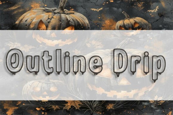 Outline Drip Font for Bold Branding
