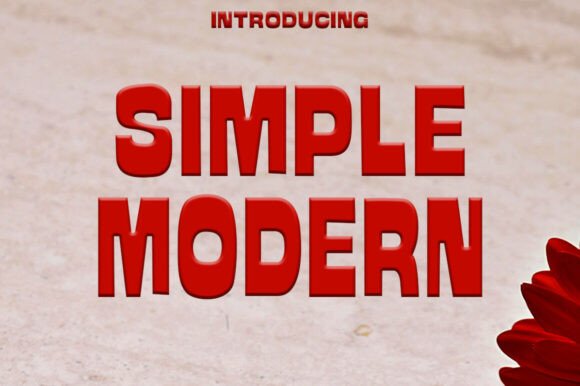Simplemodern Font for Web Design