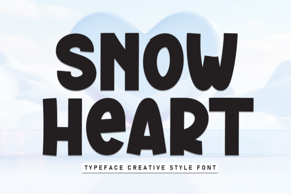 Snow Heart: A Casual Display Font for Clean Editorial Design