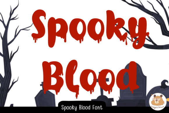 Spooky Blood Display Font for Horror Marketing and Seasonal Campaigns
