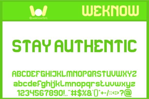 Stay Authentic: A Playful Display Font for Crafters and Makers