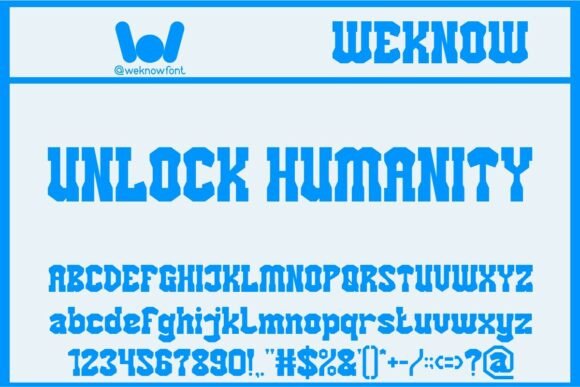 Unlock Humanity Font for Creative Projects