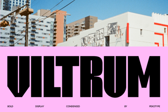 Viltrum Display Font Review: A Bold Condensed Typeface for Impactful Branding