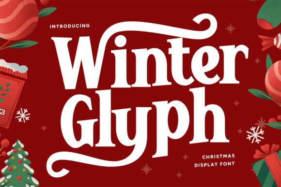 Winter Glyph: A Festive Display Font for Editorial Design