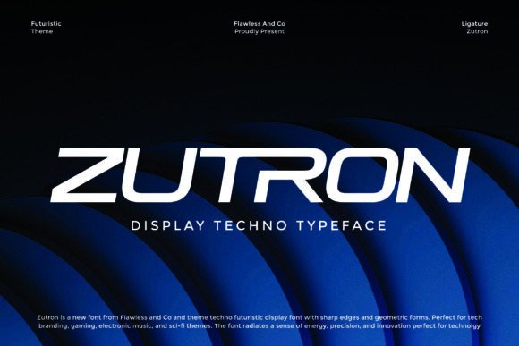 Zutron Display Font for Bold Business Branding